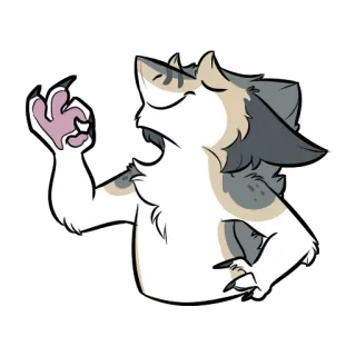 ✨ cat, feline, animal, sticker, cartoon, claw telegram sticker