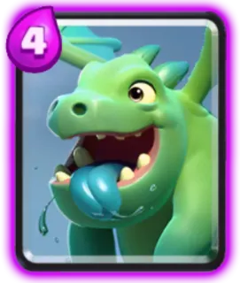 😛 Baby Dragon Clash Royale 용, 아기, 동물, 비디오 게임 telegram sticker