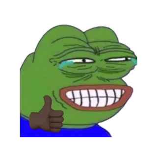😂 Pepe the Frog Pepe the Frog, Meme, Meme Internet, Jempol ke atas, Senang whatsapp sticker