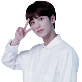 ✌️ kpop, garçon, signe de paix, Taehyun, txt, coréen telegram sticker
