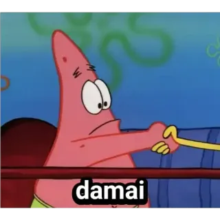 🤔 Patrick Star Spongebob Squarepants damai patrick, stern, spongebob, frieden, damai telegram sticker