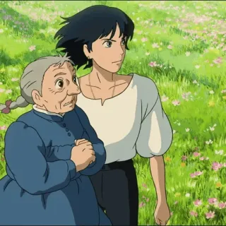 ⚜ Howl Howl's Moving Castle Anime, El castillo ambulante, Personajes, Fantasía, Película, Hayao Miyazaki, Studio Ghibli telegram sticker