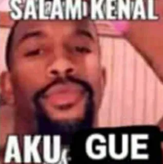 🌟 SALAM KENAL AKU GUE telegram sticker