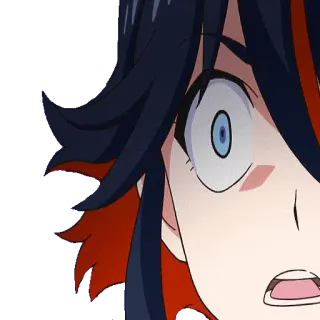 👁 Anime, Schock, Charakter, Überraschung, Cartoon telegram sticker