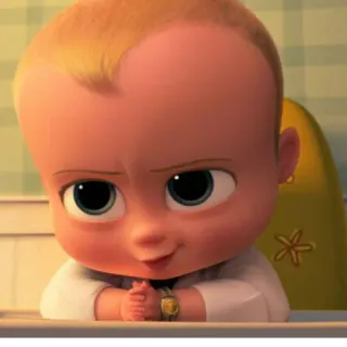 😏 Boss Baby The Boss Baby Cartoon, Baby, Boss, Animiert telegram sticker
