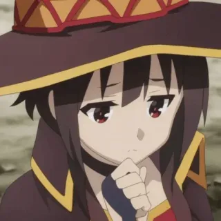 🍓 Megumin Konosuba Anime, Fille, Mage, Mignon, Megumin, Konosuba, Sorcière, Magie whatsapp sticker