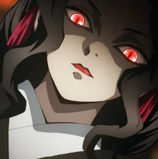 👿 Muzan Kibutsuji Demon Slayer anime, demon, red eyes, villain, kibutsuji telegram sticker