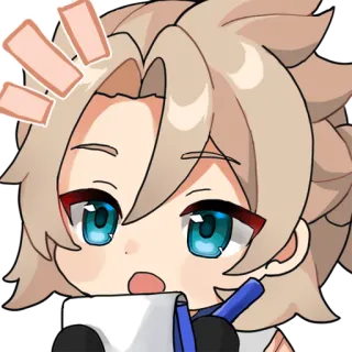 😮 动漫, 卡通, 绘画, 表情符号, 人物 telegram sticker