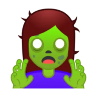 👻 zombie, emoji, monster, undead, horror telegram sticker