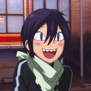 💈 Yato Noragami Anime, Personage, Grappig, Lachend, Yato, Noragami whatsapp sticker