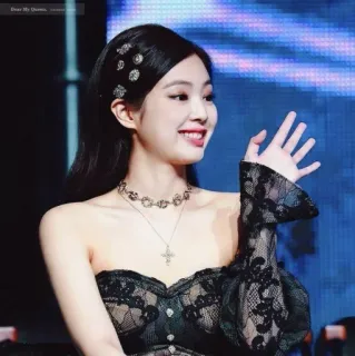 🧁 Jennie Kim kpop, blackpink, cantante, celebrità, idol, donna whatsapp sticker