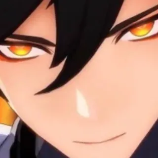 🏮 Anime, Personnage, Sourire narquois, Visage whatsapp sticker