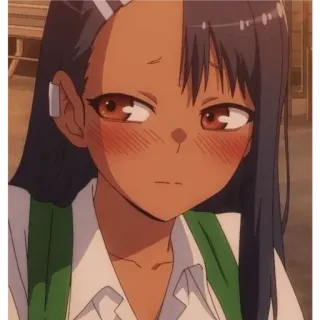 😢 Nagatoro Don't Toy with Me, Miss Nagatoro Anime, Cartoon, Meisje, Nagatoro, Pest me niet, Nagatoro telegram sticker