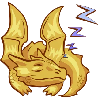 😴 drago, sonno, fantasy, animale, cartone animato, carino whatsapp sticker