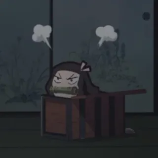 🌸 Nezuko Kamado Demon Slayer Аниме, Незуко, Клинок, рассекающий демонов, Чиби telegram sticker