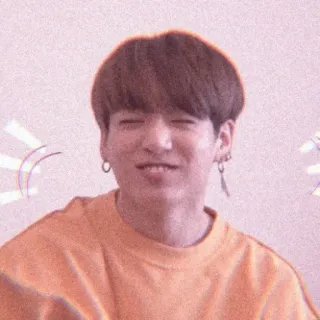 🐇 person, earrings, smiling, kpop, korean, asian, man telegram sticker