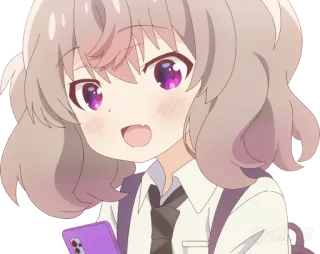 📲 Dziewczyna anime, Kreskówka, Słodkie, Portret, Anime whatsapp sticker
