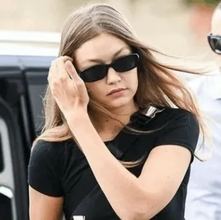 🎗 occhiali da sole, donna, persona, celebrità, Gigi Hadid telegram sticker