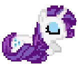 😔 Rarity My Little Pony Poni, Rarity, Kartun, Binatang, Ungu, Putih, Animasi whatsapp sticker