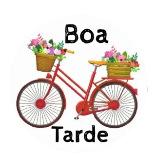 🙏 Boa Tarde Fahrrad, Blumen, Gruß, Nachmittag whatsapp sticker