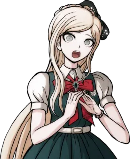 😰 Sonia Nevermind Danganronpa Аниме, Манга, Видеоигра, Блондинка, В шоке, Удивлён/а telegram sticker