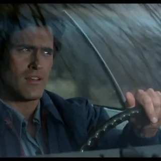 🙂 Ash Williams Evil Dead ужасы, фильм, эш уильямс, зловещие мертвецы, культовый фильм, брюс кэмпбелл telegram sticker