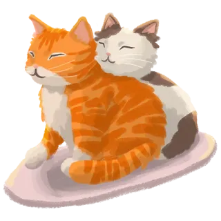 🥰 gatto, gatti, carino, adorabile, animale domestico, animali, felino, gatto domestico telegram sticker