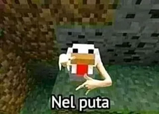 🚫 Nel puta meme, minecraft, offensive, insult telegram sticker