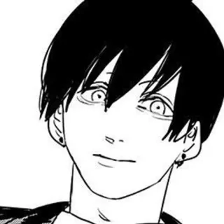 ☺️ Aki Hayakawa Chainsaw Man 动漫, 漫画, 电锯人, 早川秋, 角色, 日本动画 whatsapp sticker