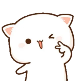 😉 Katze, Kawaii, Süß, Niedlich, Zwinkern telegram sticker