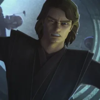 😬 Anakin Skywalker Star Wars: The Clone Wars star wars, jedi, anakin, lightsaber, the clone wars, cartoon telegram sticker