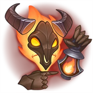 👿 불, 괴물, 악마, 등불, 생물, 판타지 telegram sticker
