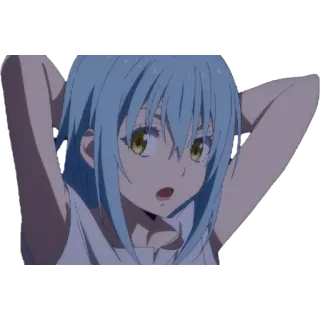 😒 Rimuru Tempest That Time I Got Reincarnated as a Slime Anime, Rimuru, Tempest, Slime, Isekai, Reencarnado whatsapp sticker