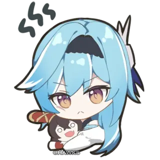 😠 @HAWKS anime, chibi, cartoon, sticker telegram sticker