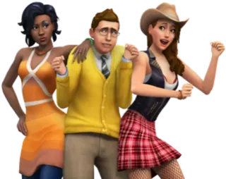 👯 sims, game, computer game, characters, sims 4 telegram sticker