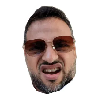 😎 hombre, gafas de sol, cara, expresión, enfadado telegram sticker