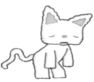 😢 Sanrio's White Cat Hello Kitty and Friends telegram sticker