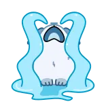 😭 귀여운, 동물, 괴물, 일러스트, 캐릭터, 만화 telegram sticker