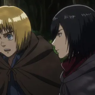 Mikasa Ackerman @JustSomeBullshit telegram stickers