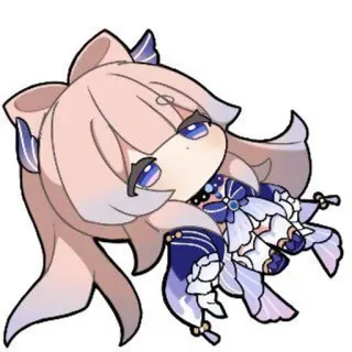 💗 Sangonomiya Kokomi Genshin Impact genshin impact, kokomi, anime, chibi, videospiel, süß telegram sticker