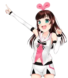 👆 Kizuna AI Garota anime, Youtuber virtual, Kizuna Ai, Idol, Fofo whatsapp sticker