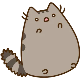 😱 Pusheen cat, cartoon, cute, animal, sticker telegram sticker