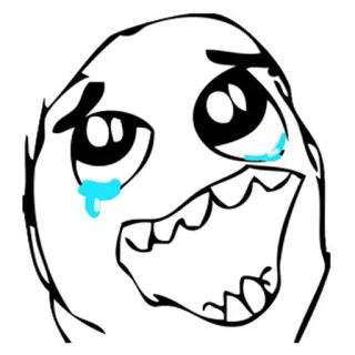 ® Meme, Chorando, Rosto, Expressão, Meme da internet telegram sticker