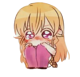😢 Anime, Manga, Kawaii, Chibi, Mignon, Fille, Pleurs, Triste whatsapp sticker