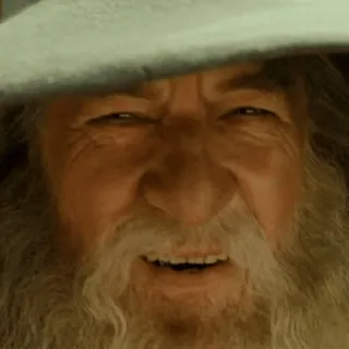 π Gandalf Lord of the Rings mago, Il Signore degli Anelli, Terra di Mezzo, vecchio, magia whatsapp sticker