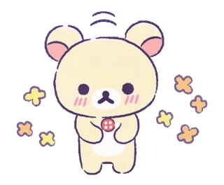 🎀 Korilakkuma Korilakkuma, beruang, imut, kawaii, stiker, kartun, karakter telegram sticker