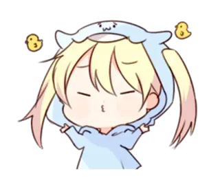 Tiny waifu @stickerou whatsapp stickers
