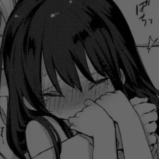 🖤 はちっ Anime, Chica, Triste, Llorando, Manga, Emocional telegram sticker