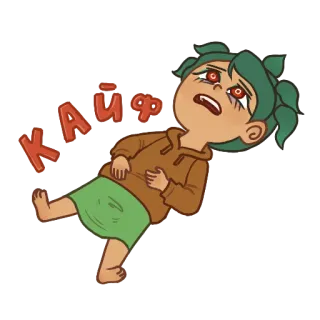 Нарко-тян whatsapp stickers