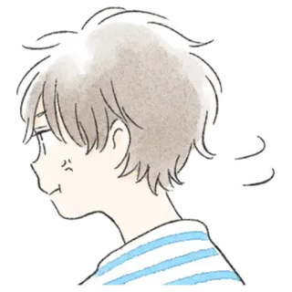 😒 Аниме стиль, Акварель, Мультфильм, Мальчик, Злой, Иллюстрация telegram sticker